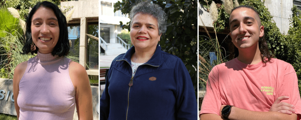 Sofía Gross, Viviana Lorca y Jesús Ugarte