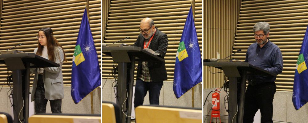 Catalina Acevedo, Juan Felipe Beltrán y Ángelo Guevara