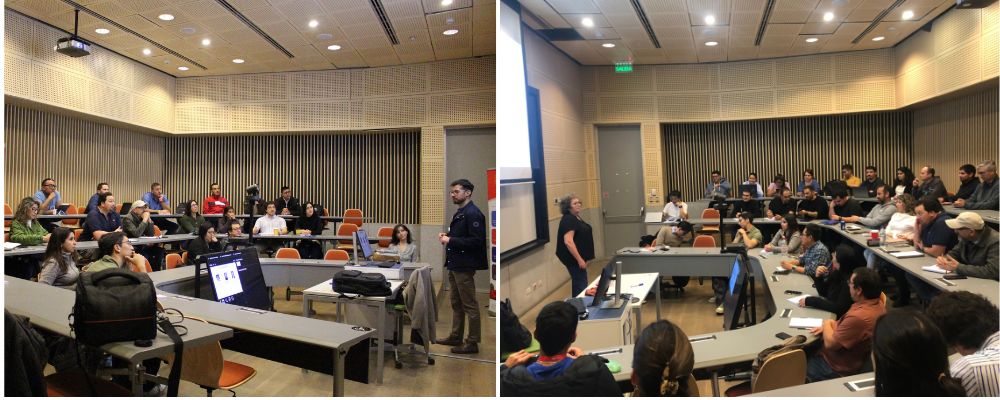 Segunda clase, en las depedencias de la FCFM