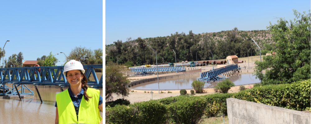 Académica Ana Lucía Prieto en planta de agua potable de La Florida