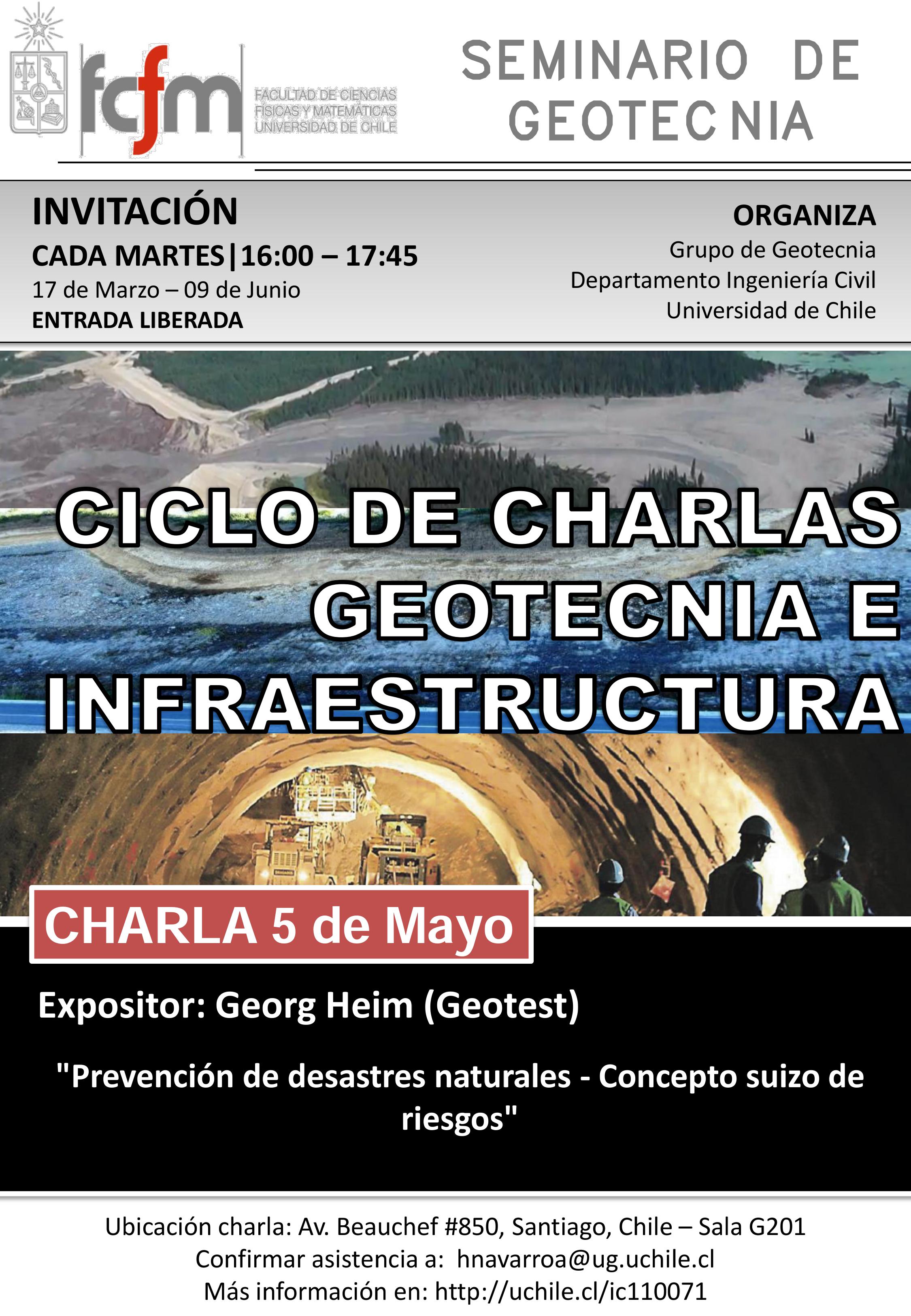 Afiche de la charla