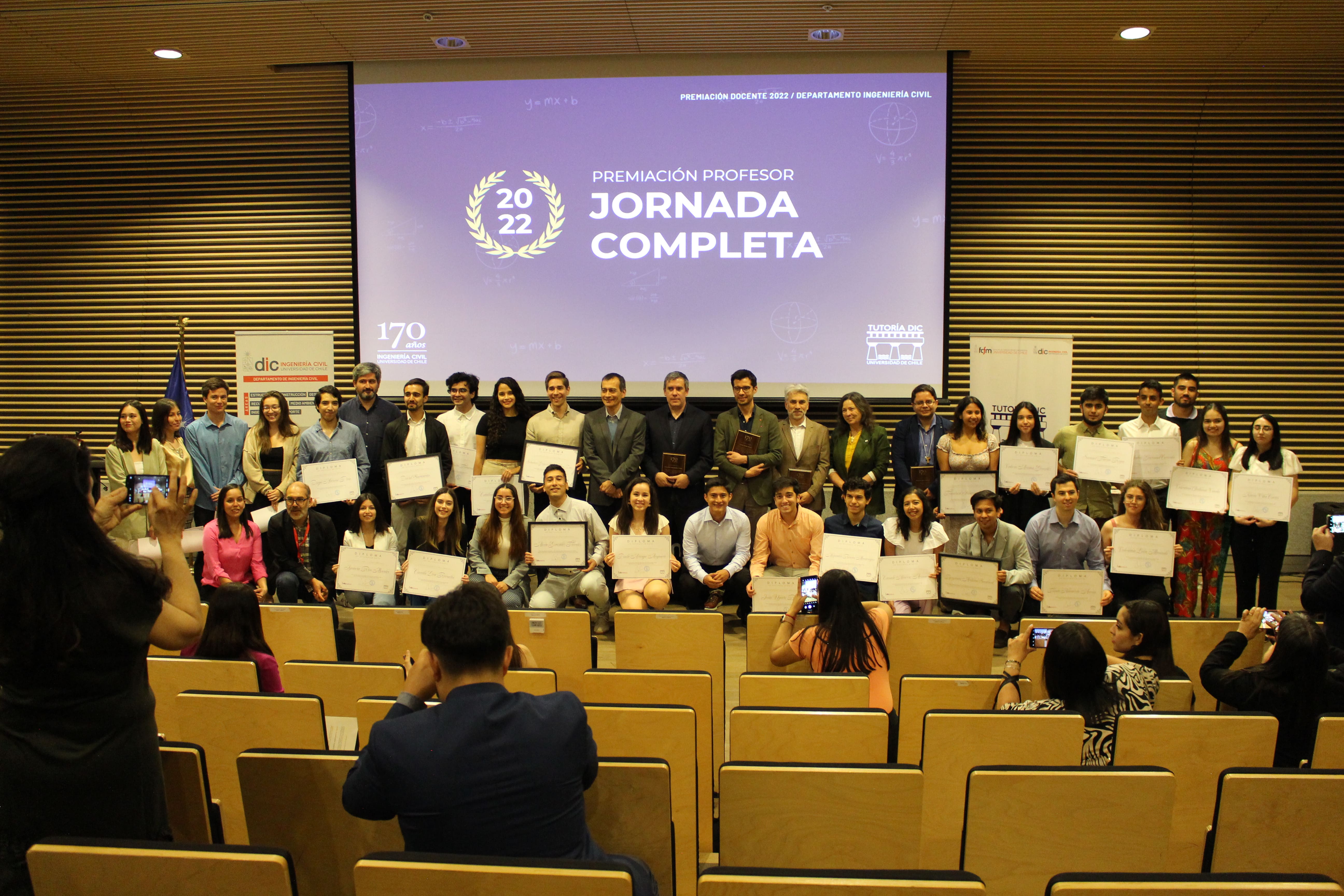 Ceremonia de Premiación Docente 2023 - Departamento de Ingeniería Civil ...