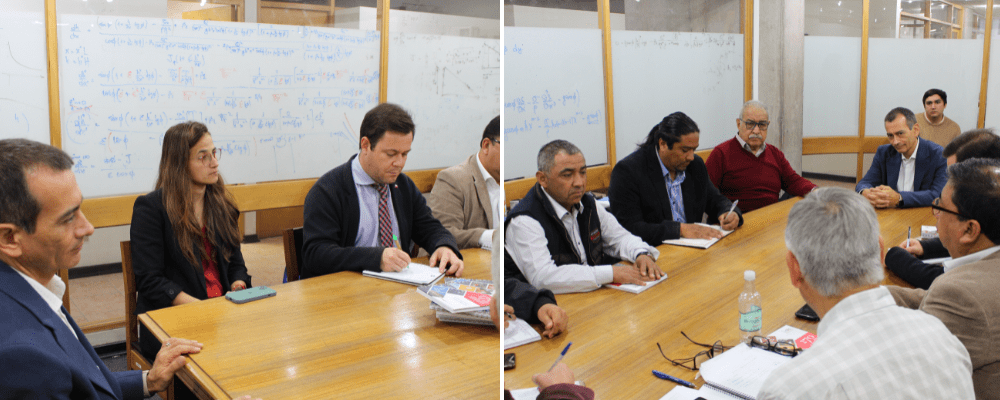 Representantes de Limarí son recibidos por autoridades del Departamento de Ingeniería Civil y la FCFM